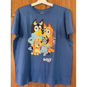NWT Bluey Short Sleeve T-Shirt Size 2X 100% Cotton PTP 24” Length 27”